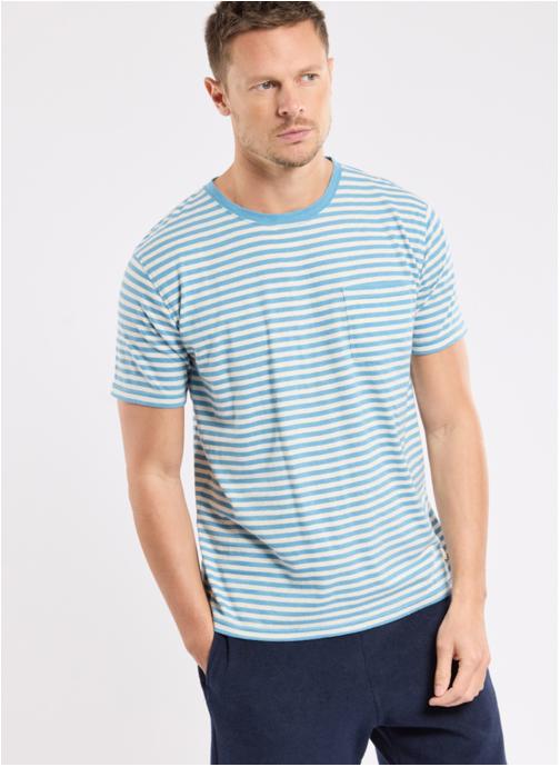 Armor Lux Tee-shirts T-shirt Heritage yellow e24/nature homme bleu