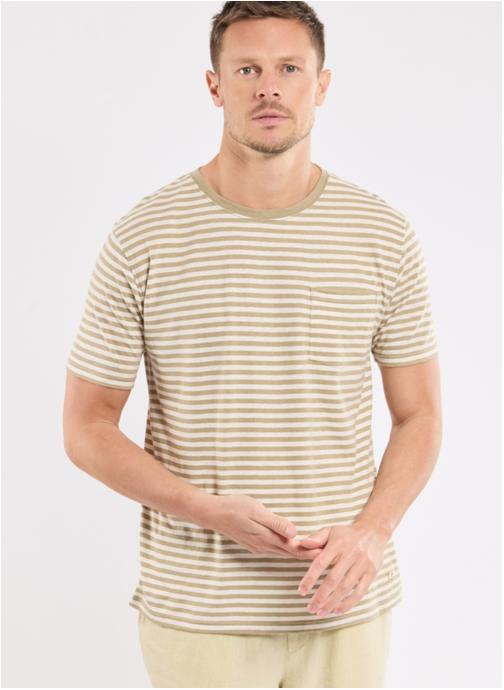 Armor Lux Tee-shirts T-shirt Heritage yellow e24/nature homme beige