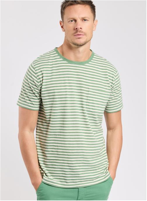 Armor Lux Tee-shirts T-shirt Heritage yellow e24/nature homme vert