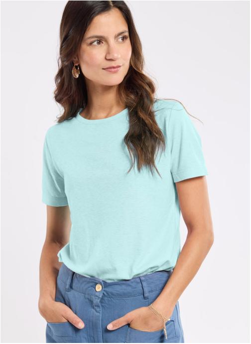 Armor Lux Tee-shirts T-shirt 79239 aqua haze femme bleu
