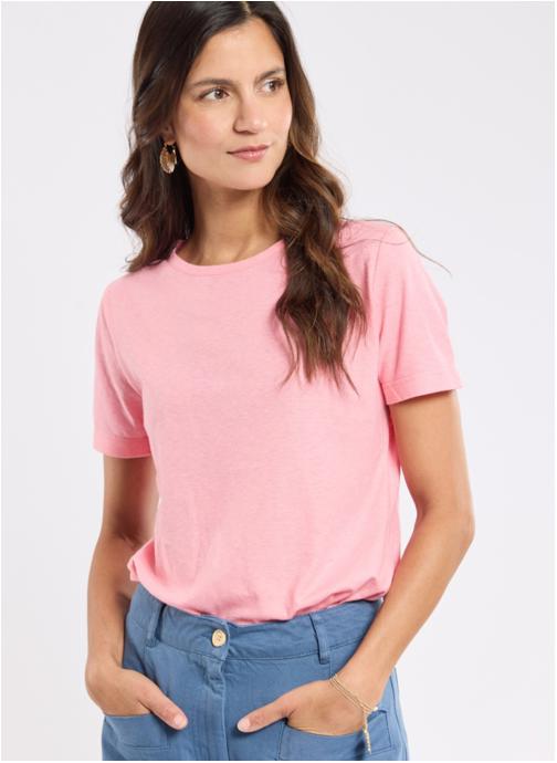 Armor Lux Tee-shirts T-shirt 79239 aqua haze femme rose