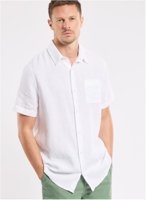 Armor Lux Chemises Chemise 42227 dark ivy homme blanc