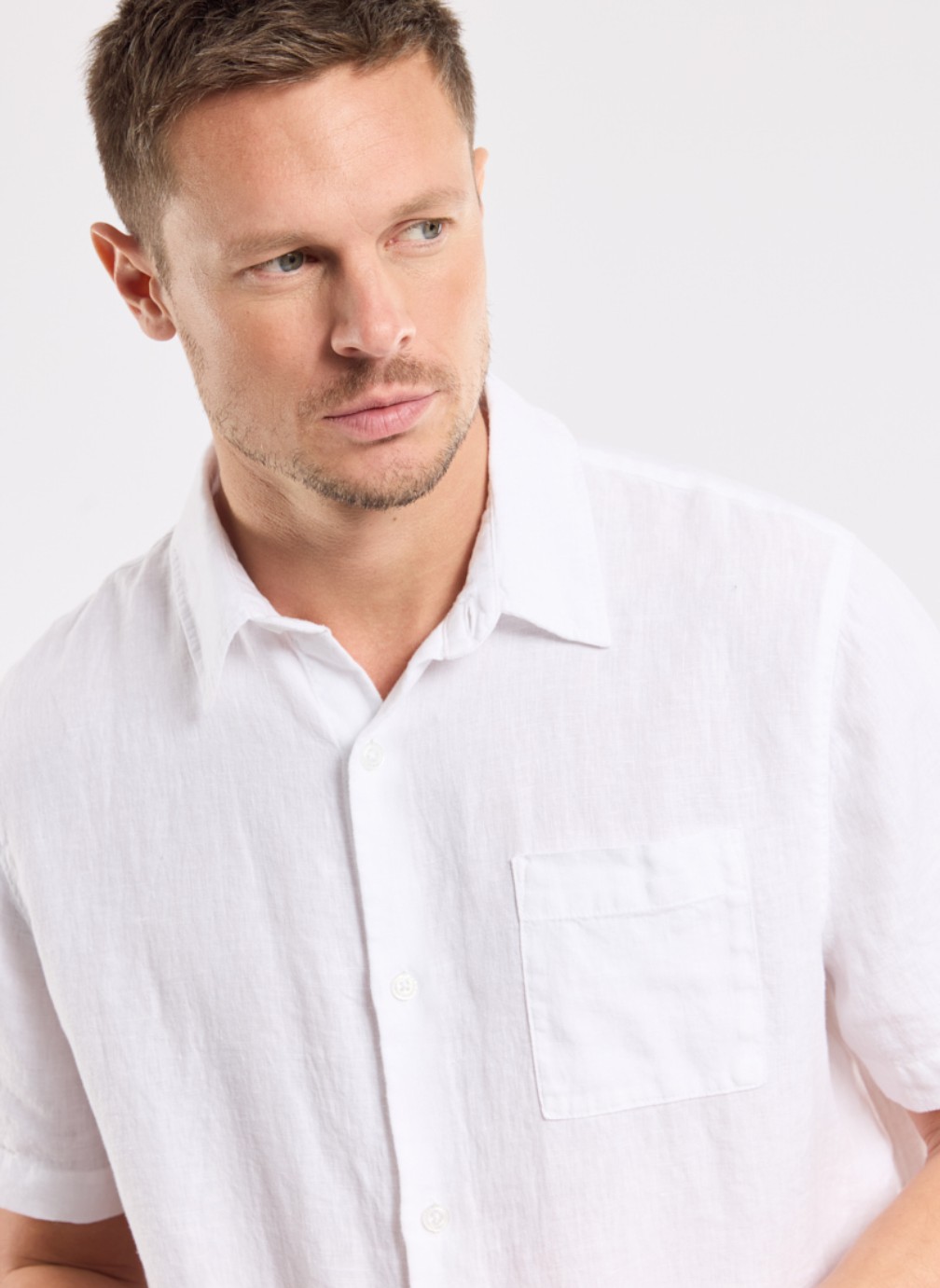 Chemises Chemise 42227 dark ivy homme blanc Armor Lux Chemises Chemise 42227 dark ivy homme blanc Blanc