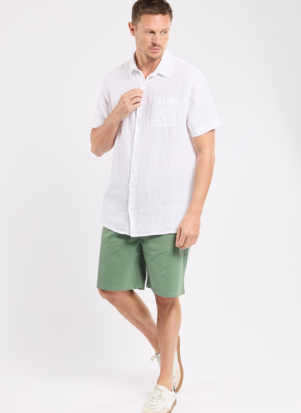 Chemises Chemise 42227 dark ivy homme blanc Armor Lux Chemises Chemise 42227 dark ivy homme blanc Blanc