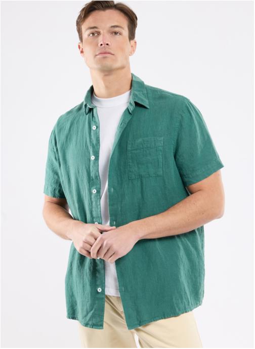 Armor Lux Chemises Chemise 42227 dark ivy homme vert