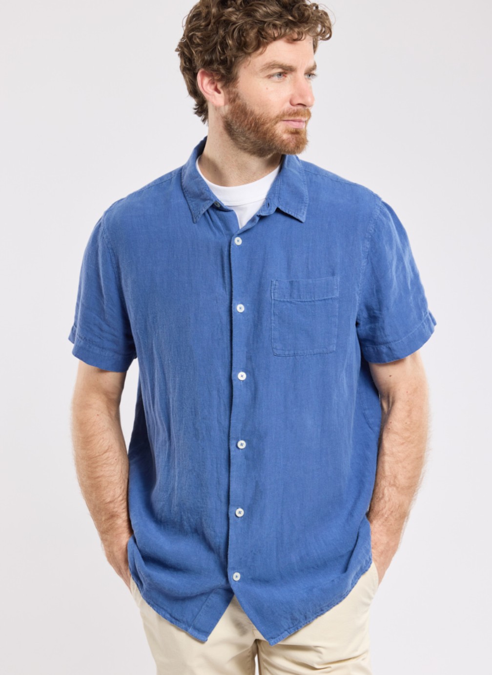 Chemises Chemise 42227 dark ivy homme bleu Armor Lux Chemises Chemise 42227 dark ivy homme bleu Bleu délavé