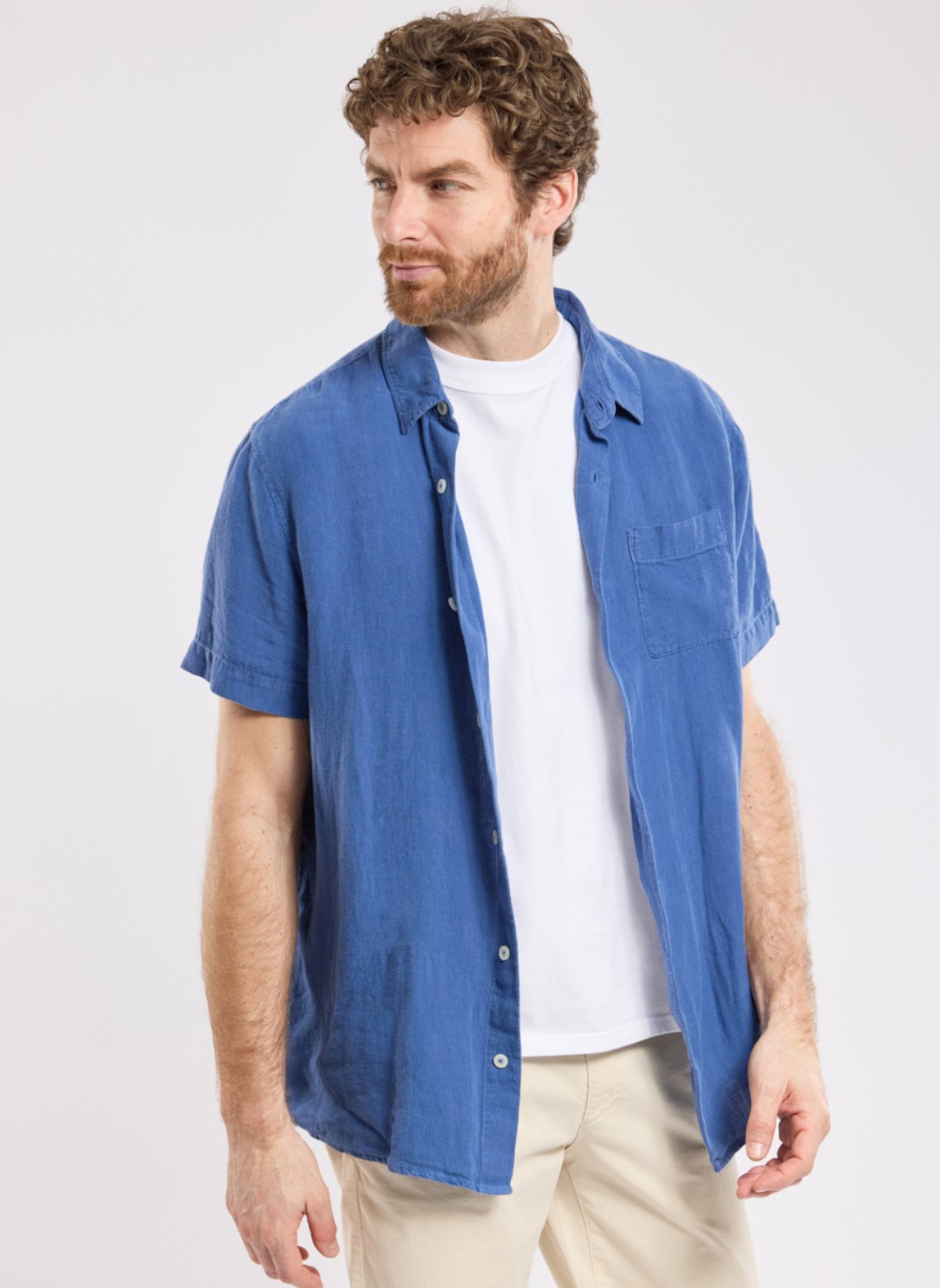 Chemises Chemise 42227 dark ivy homme bleu Armor Lux Chemises Chemise 42227 dark ivy homme bleu Bleu délavé