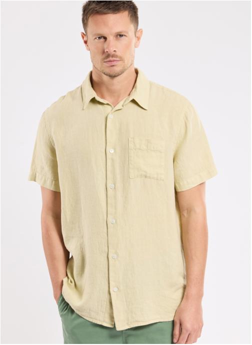 Armor Lux Chemises Chemise 42227 dark ivy homme beige