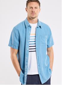 Chemises Chemise 42227 dark ivy homme bleu Armor Lux Chemises Chemise 42227 dark ivy homme bleu Bleu azur