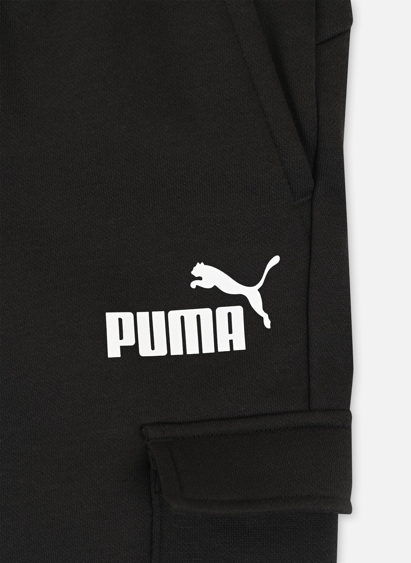 Pantalons B Ess cargo Pant Fl Cl garçon noir Puma Pantalons B Ess cargo Pant Fl Cl garçon noir Puma Black
