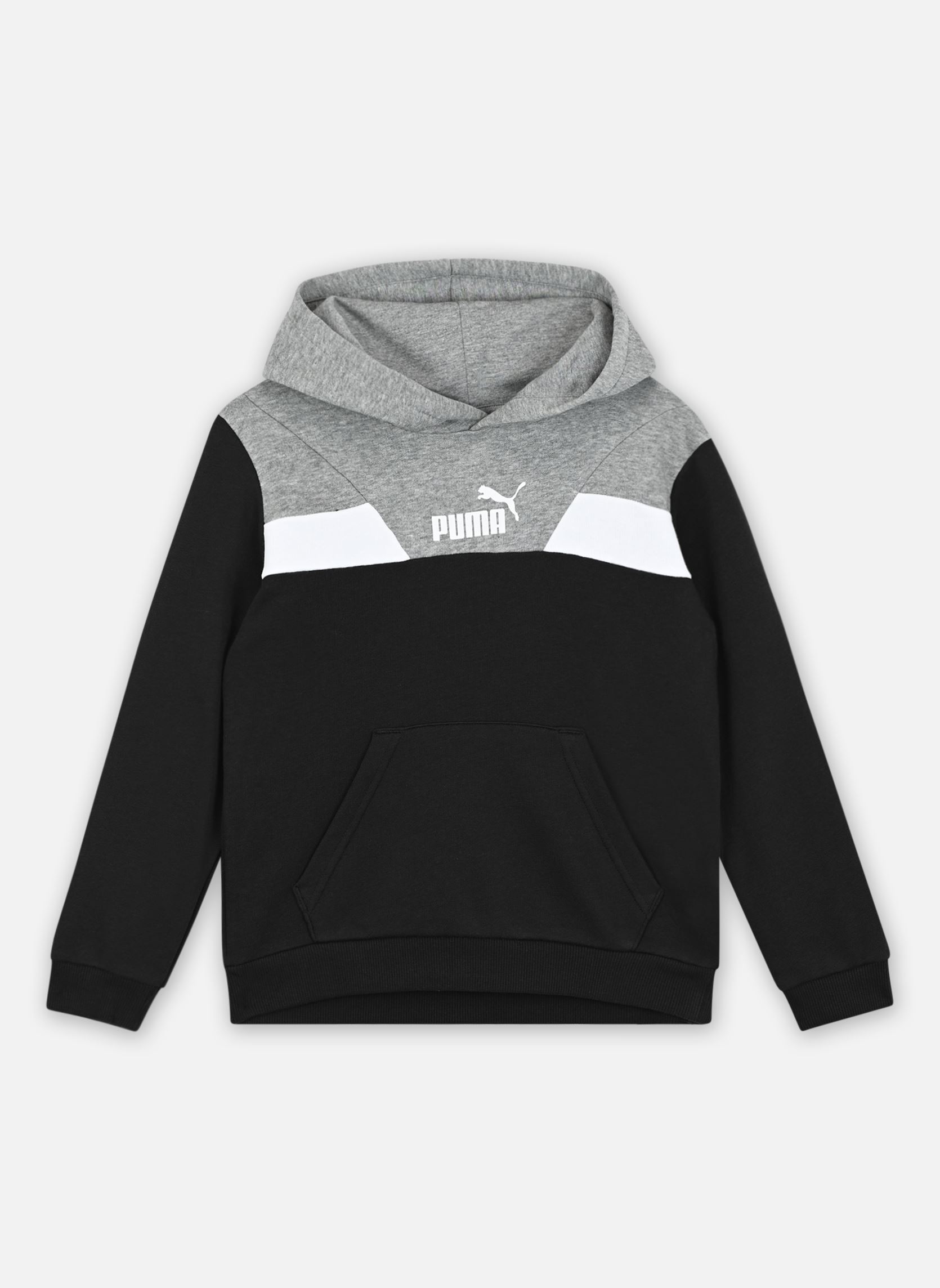 Sweat shirt enfant Puma POWER COLORBLOCK HOODIE TR - vue 2
