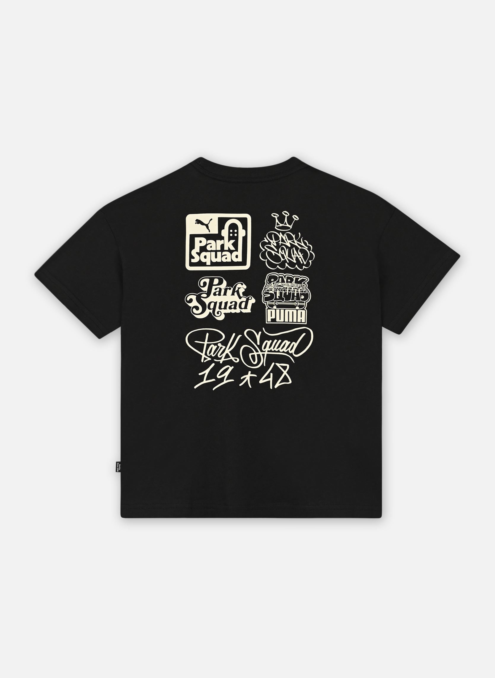 Tee-shirts manches courtes B ESS+MidD90S Graf Tee garçon noir Puma Tee-shirts manches courtes B ESS+MidD90S Graf Tee garçon noir Puma Black