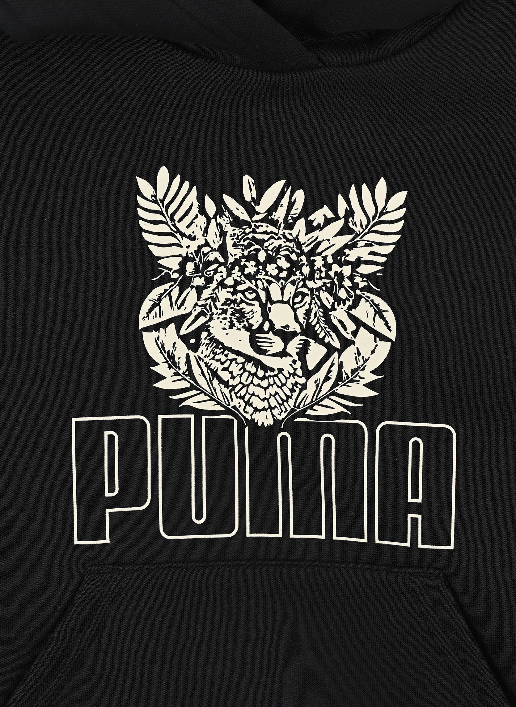 T-shirts met korte mouwen Ess+ Tropicat hoodie Fl G meisjes zwart Puma T-shirts met korte mouwen Ess+ Tropicat hoodie Fl G meisjes zwart PUMA BLACK