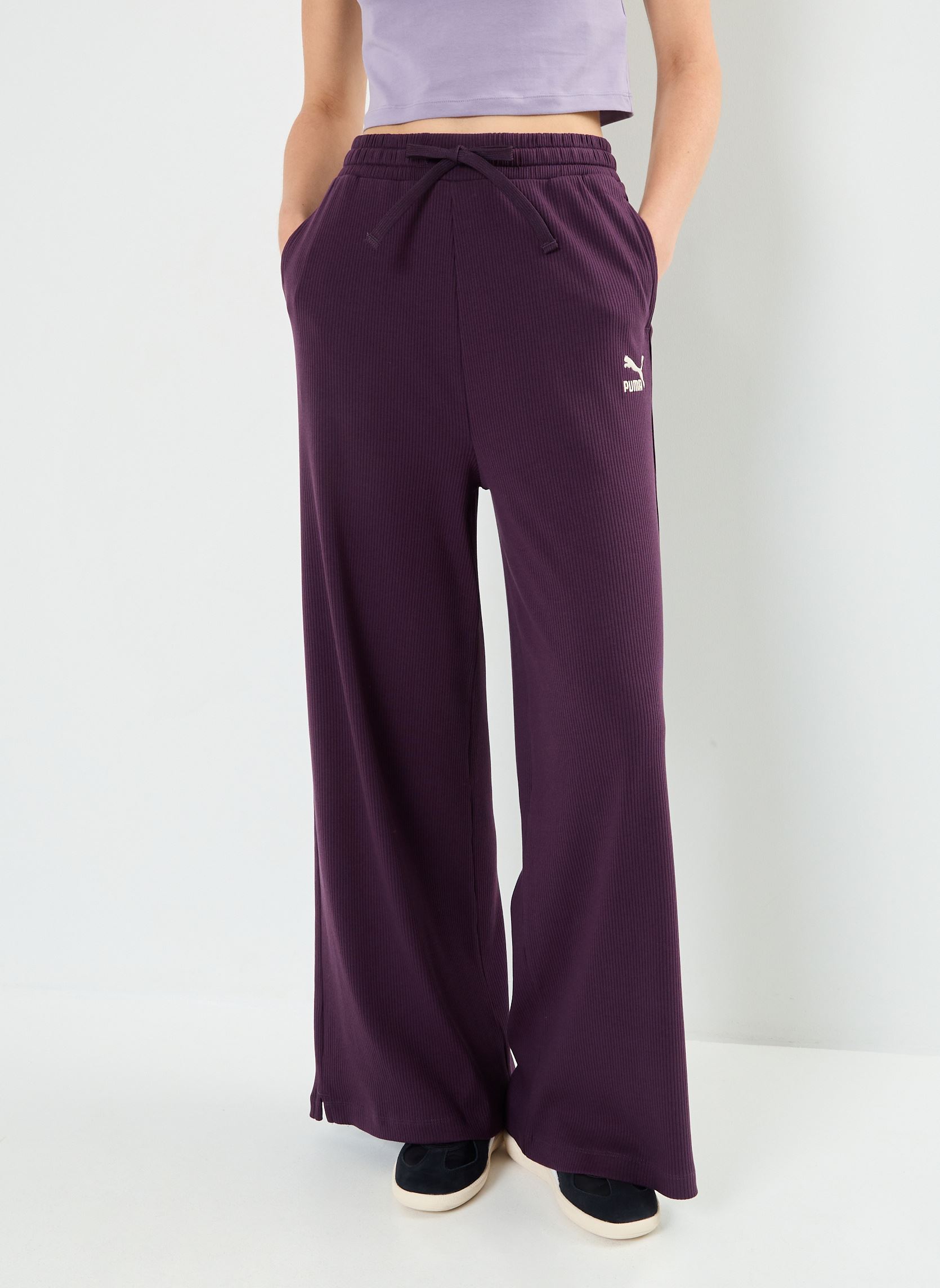 Vêtements Puma W Cla Rib Rlx Pant pour Accessoires