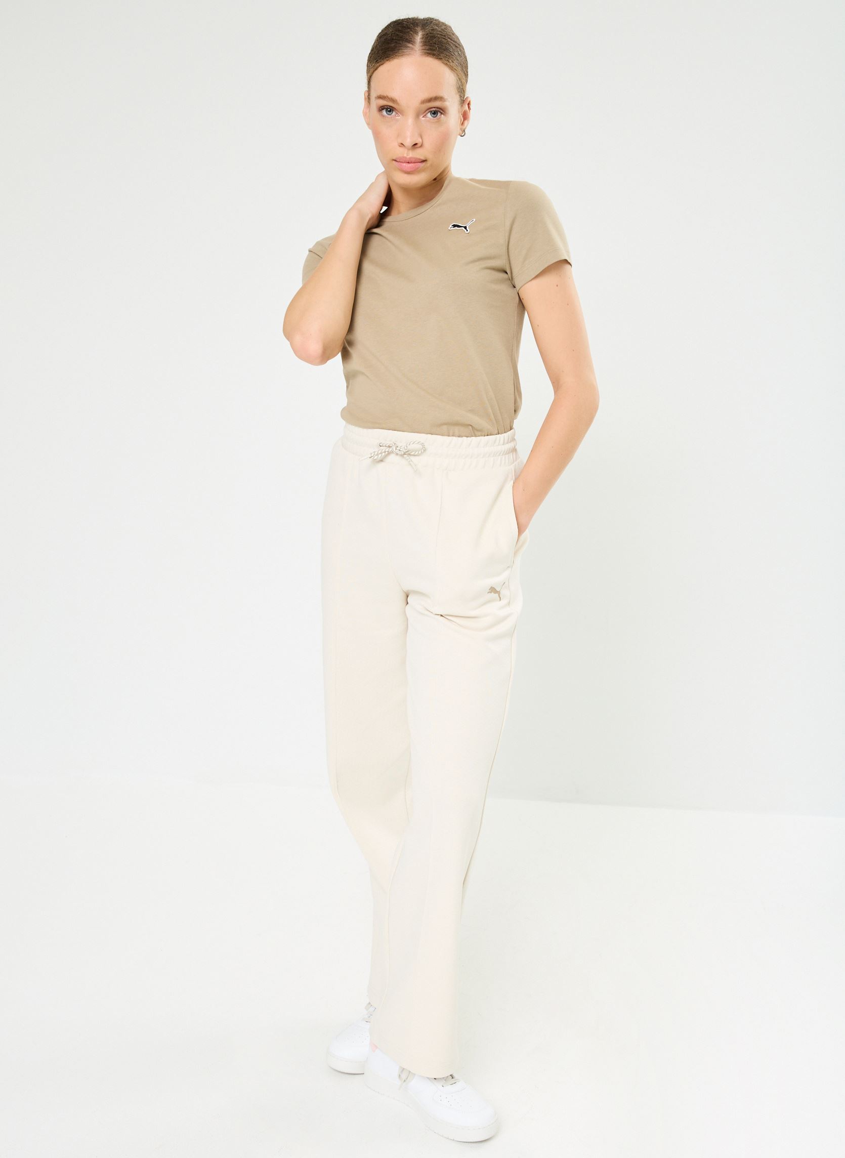 Trainingsbroeken W Cla Sw la Pant Dk dames wit Puma Trainingsbroeken W Cla Sw la Pant Dk dames wit ALPINE SNOW