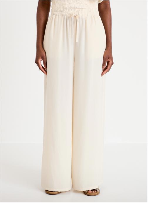 Cache Cache Pantalons droit PALAZZOBAZ femme beige