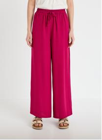 Pantalons droit PALAZZOBAZ femme rouge