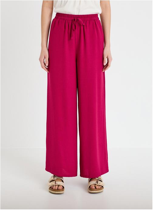 Cache Cache Pantalons droit PALAZZOBAZ femme rouge
