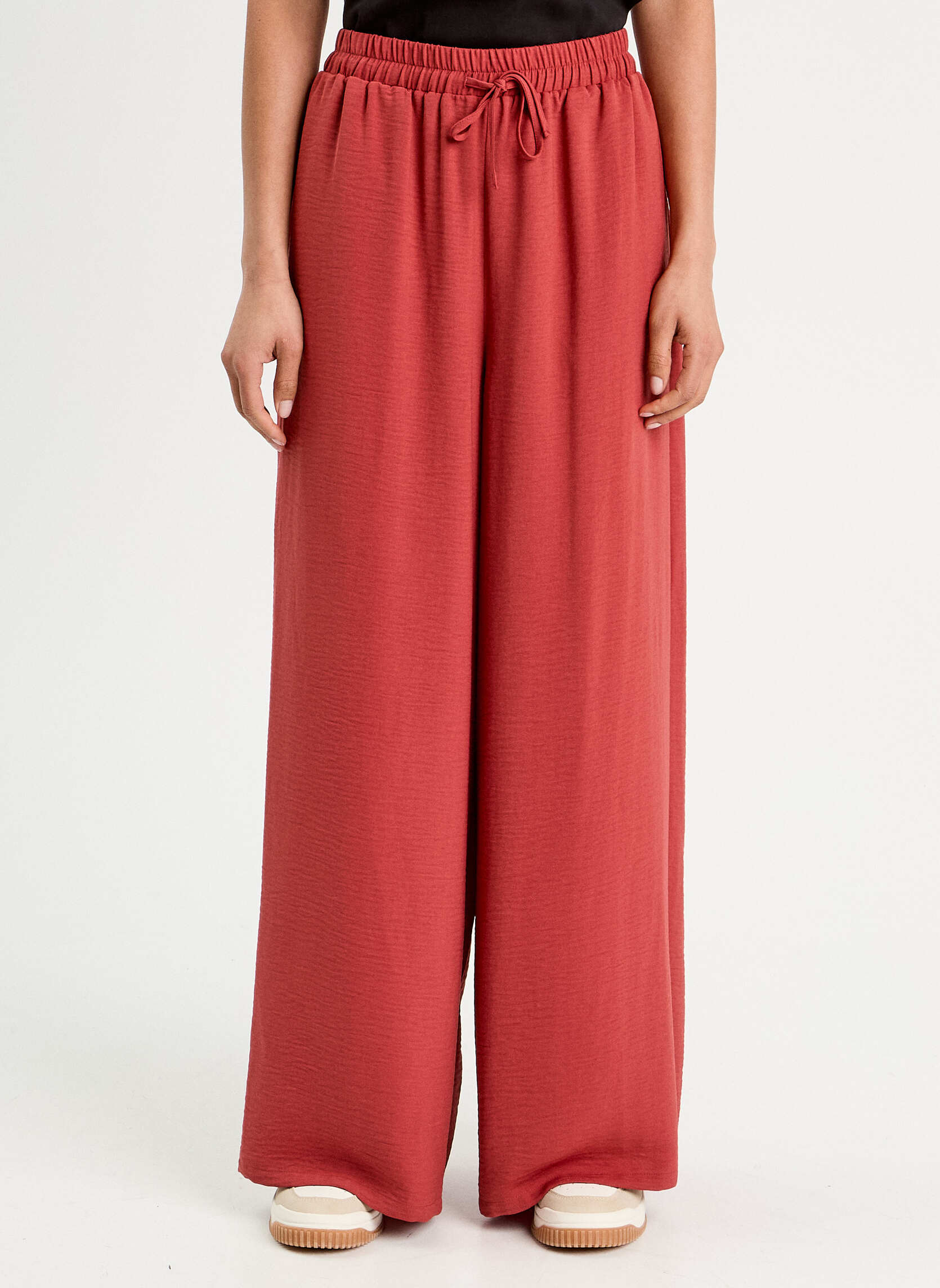 Pantalons droit PALAZZOBAZ femme rouge Cache Cache Pantalons droit PALAZZOBAZ femme rouge Rouge