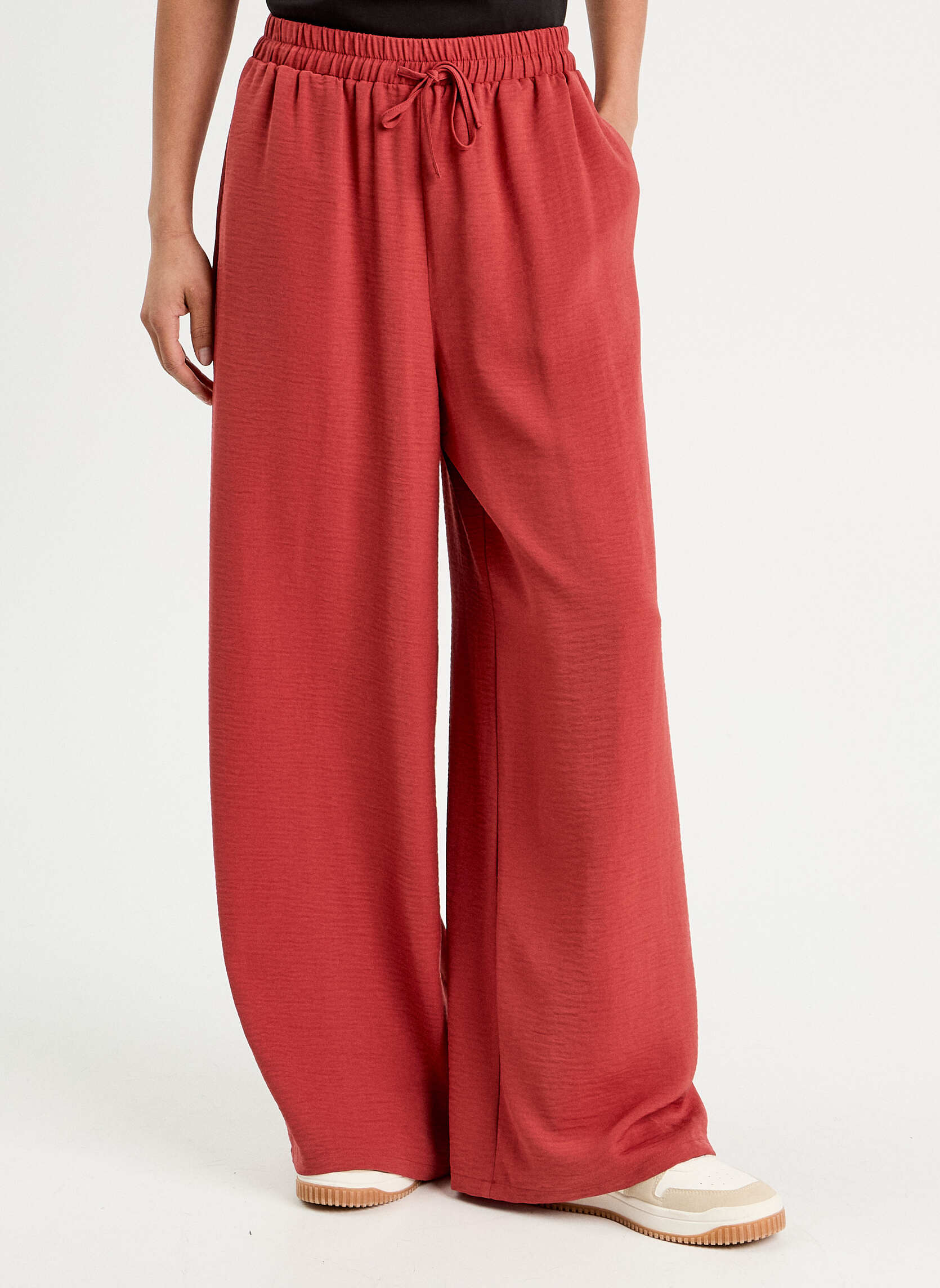 Pantalons droit PALAZZOBAZ femme rouge Cache Cache Pantalons droit PALAZZOBAZ femme rouge Rouge