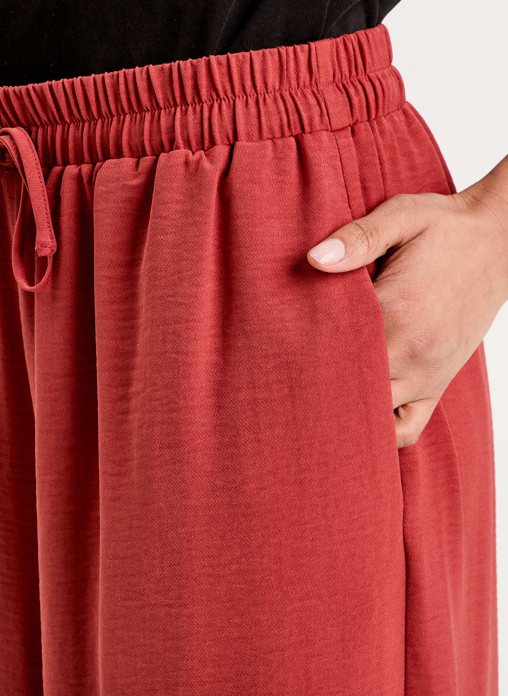 Pantalons droit PALAZZOBAZ femme rouge Cache Cache Pantalons droit PALAZZOBAZ femme rouge Rouge