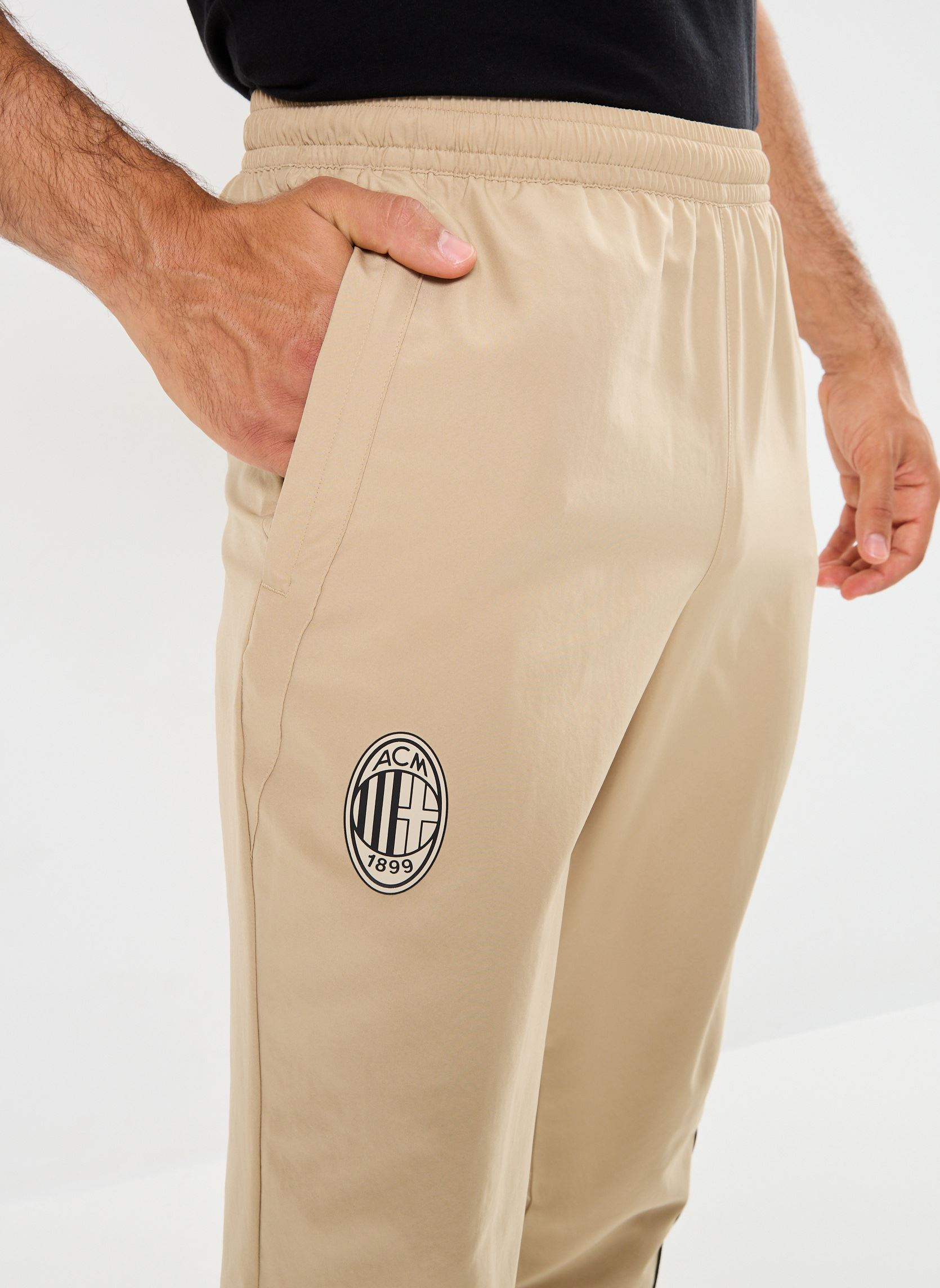 Joggings Pantalon de foot woven AC Milan homme beige Puma Joggings Pantalon de foot woven AC Milan homme beige Prairie Tan-PUMA Black