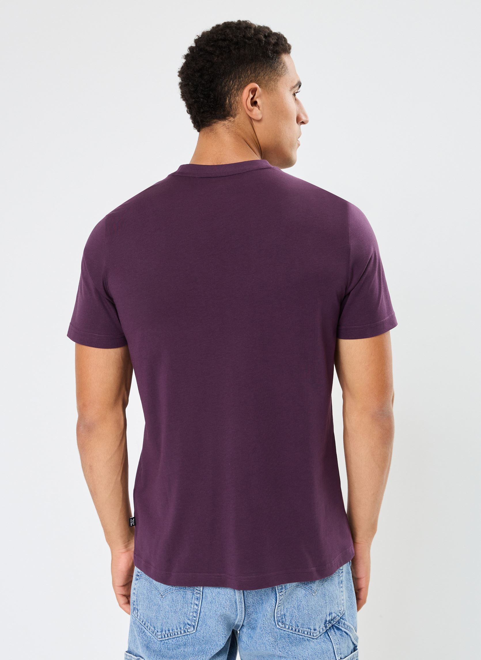 Tee-shirts manches courtes M ESS+2CO SLOGO TEE homme violet Puma Tee-shirts manches courtes M ESS+2CO SLOGO TEE homme violet MIDNIGHT PLUM