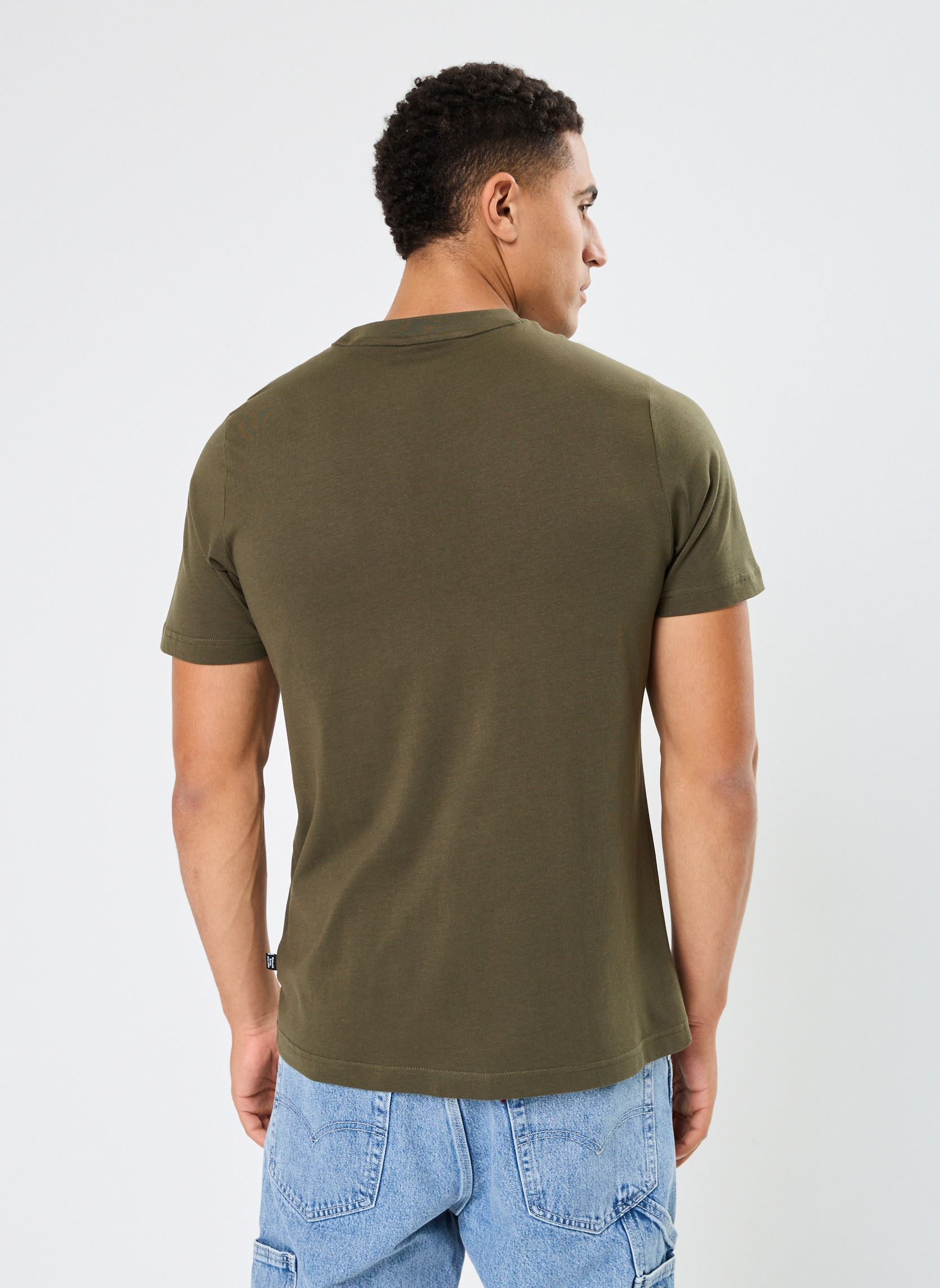 Tee-shirts manches courtes M ESS+2CO SLOGO TEE homme vert Puma Tee-shirts manches courtes M ESS+2CO SLOGO TEE homme vert DARK OLIVE