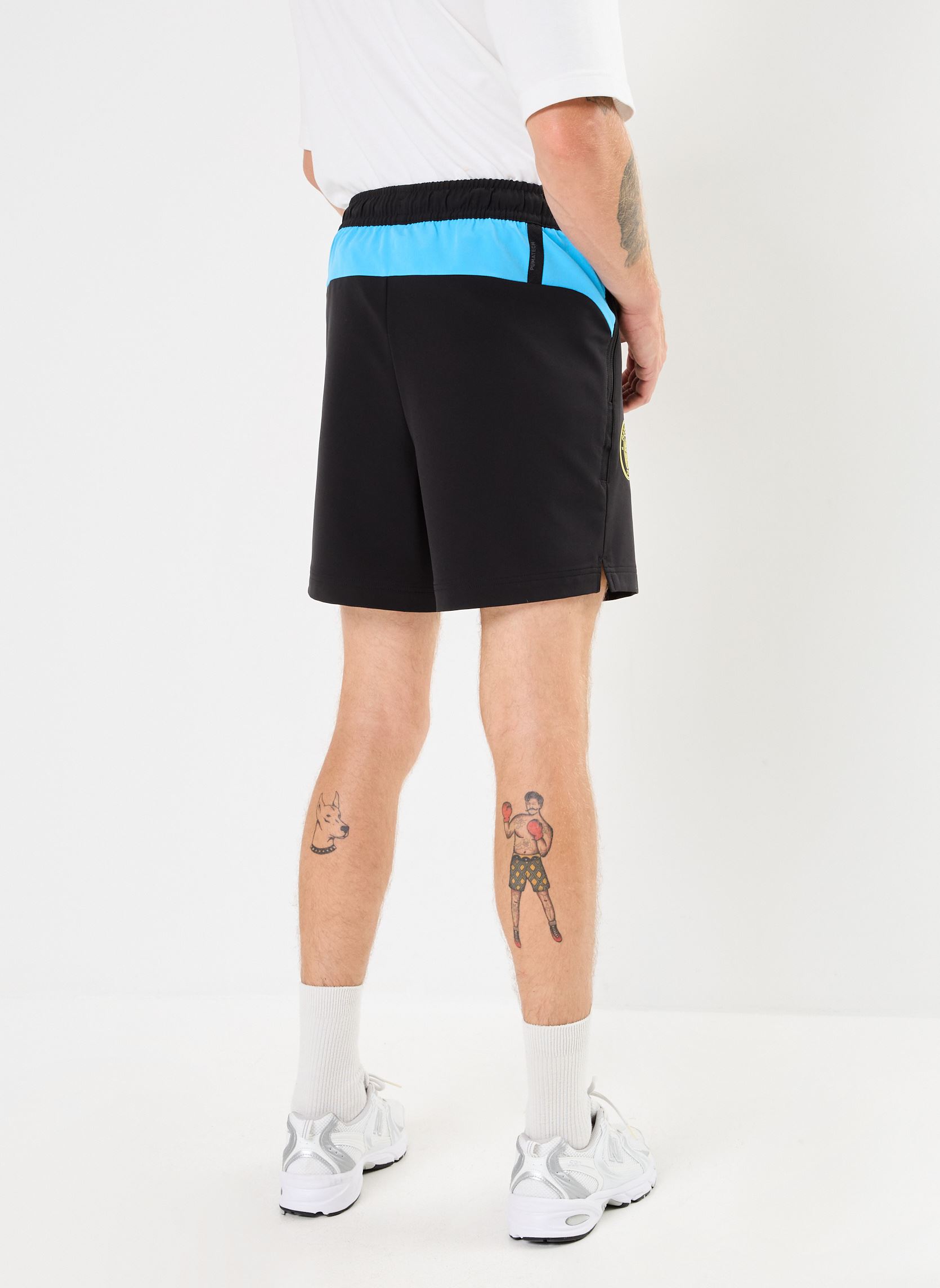 Shorts de sport Short de foot Manchester City homme noir Puma Shorts de sport Short de foot Manchester City homme noir PUMA Black-Magic Blue
