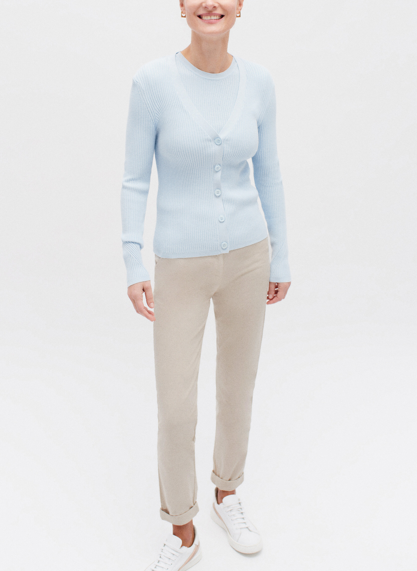 Pantalons droit Pantalons - PK011-ADELMOB femme beige Caroll Pantalons droit Pantalons - PK011-ADELMOB femme beige Beige