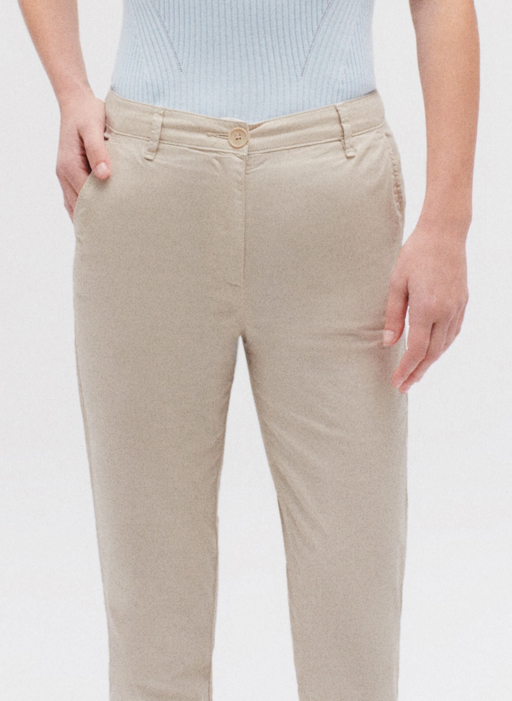 Pantalons droit Pantalons - PK011-ADELMOB femme beige Caroll Pantalons droit Pantalons - PK011-ADELMOB femme beige Beige