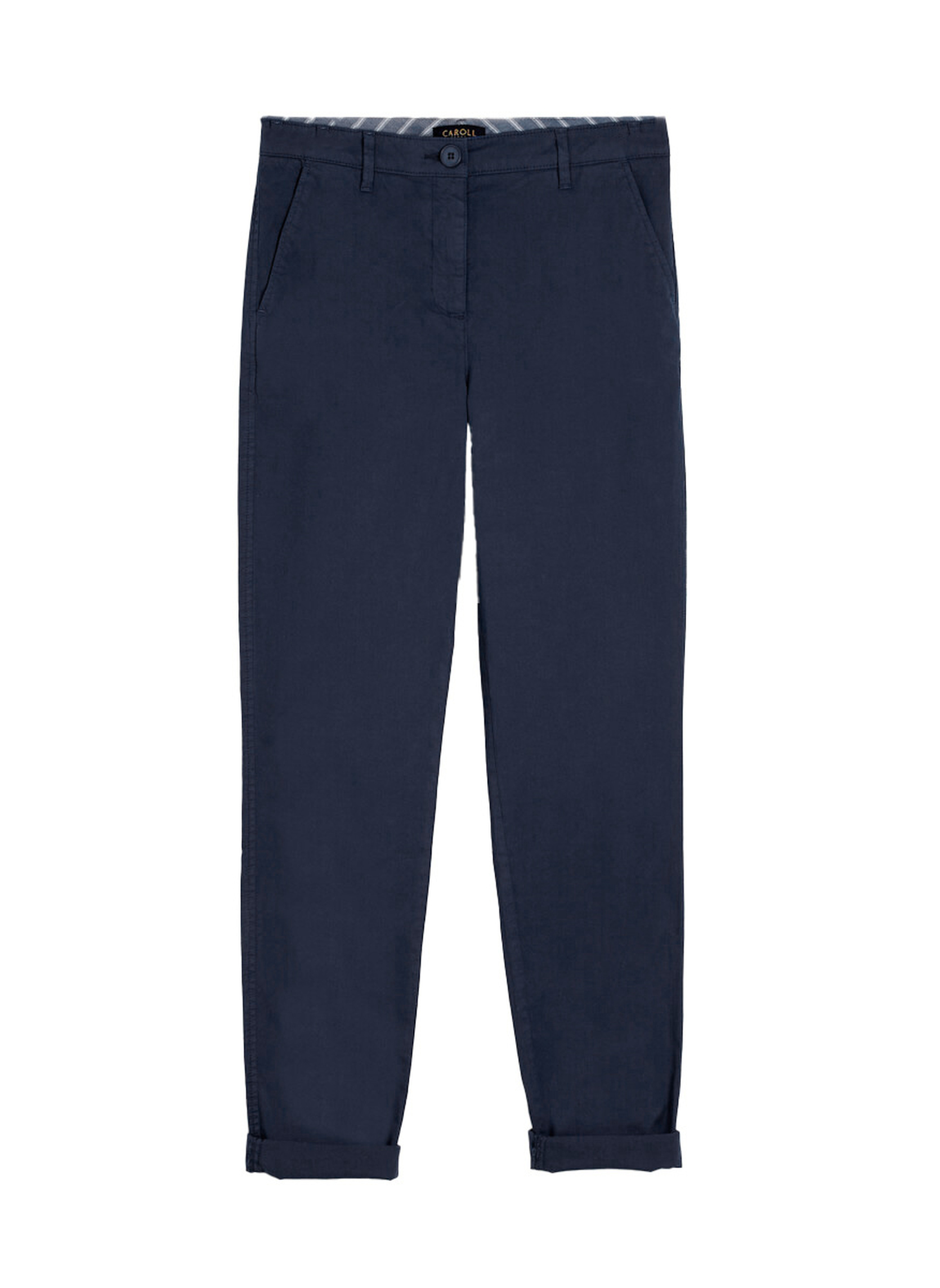 Pantalons droit Pantalons - PK011-ADELMOB femme bleu Caroll Pantalons droit Pantalons - PK011-ADELMOB femme bleu Bleu marine