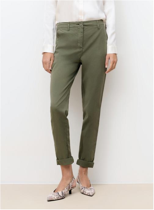 Caroll Pantalons droit PK011-ADELMOB femme vert