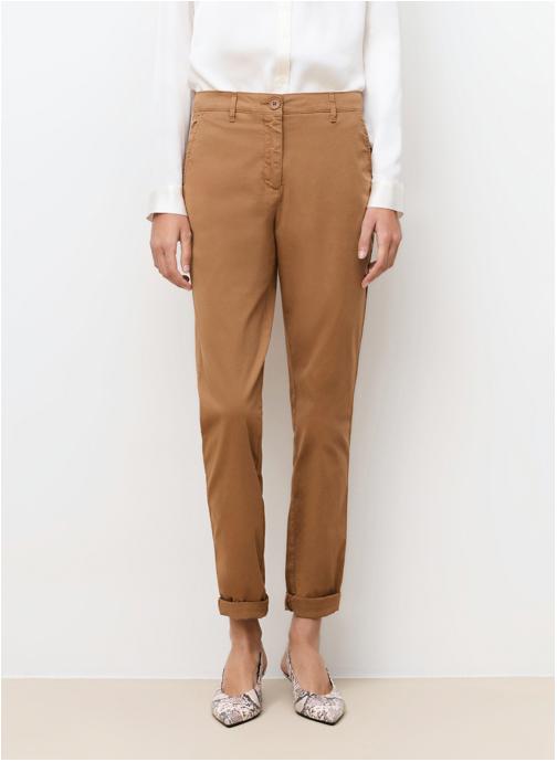 Caroll Pantalons droit PK011-ADELMOB femme marron