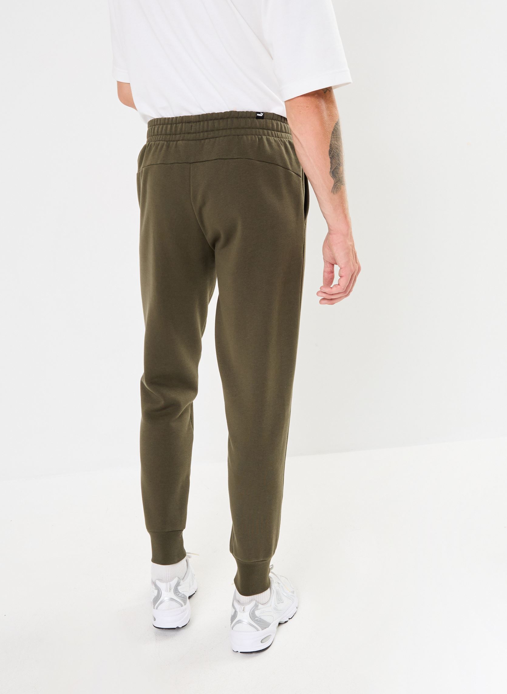 Joggingbroeken M ESS+2CO PANT FL CL heren groen Puma Joggingbroeken M ESS+2CO PANT FL CL heren groen Dark Olive