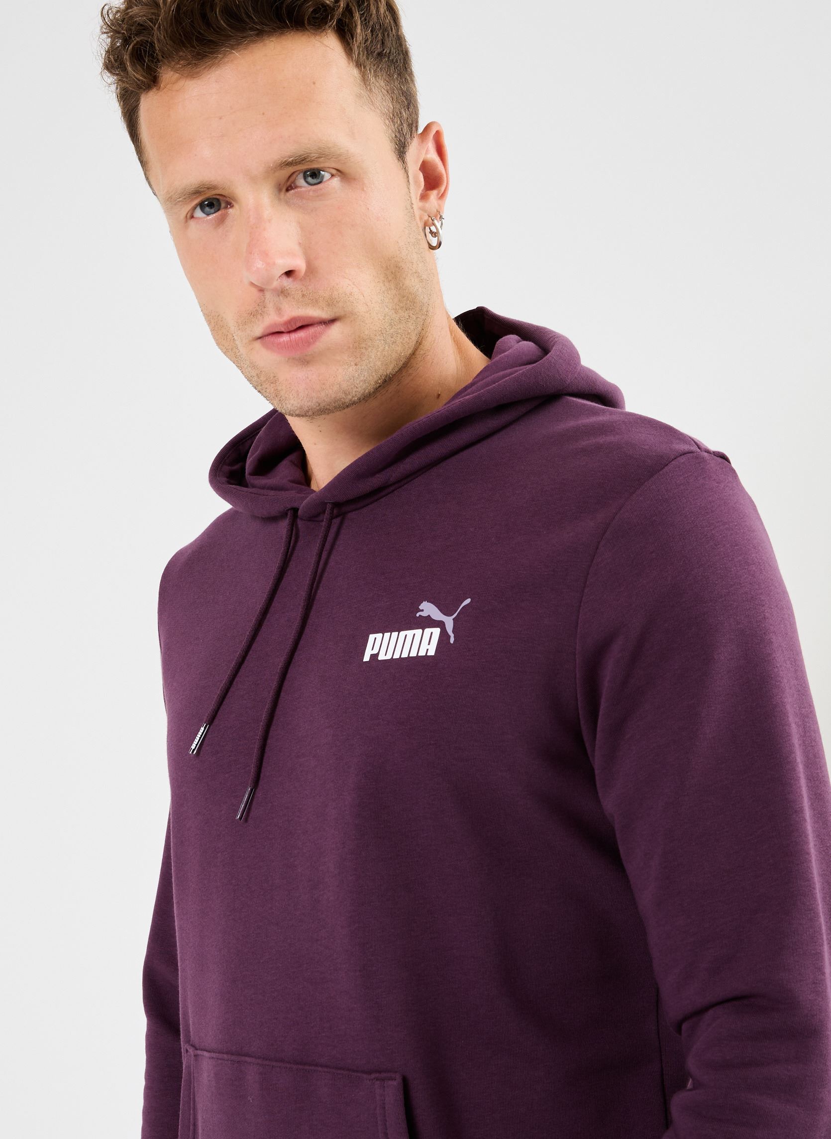 Sweats à capuche M ESS+2CO SLOGO HDY TR homme noir Puma Sweats à capuche M ESS+2CO SLOGO HDY TR homme noir Midnight Plum