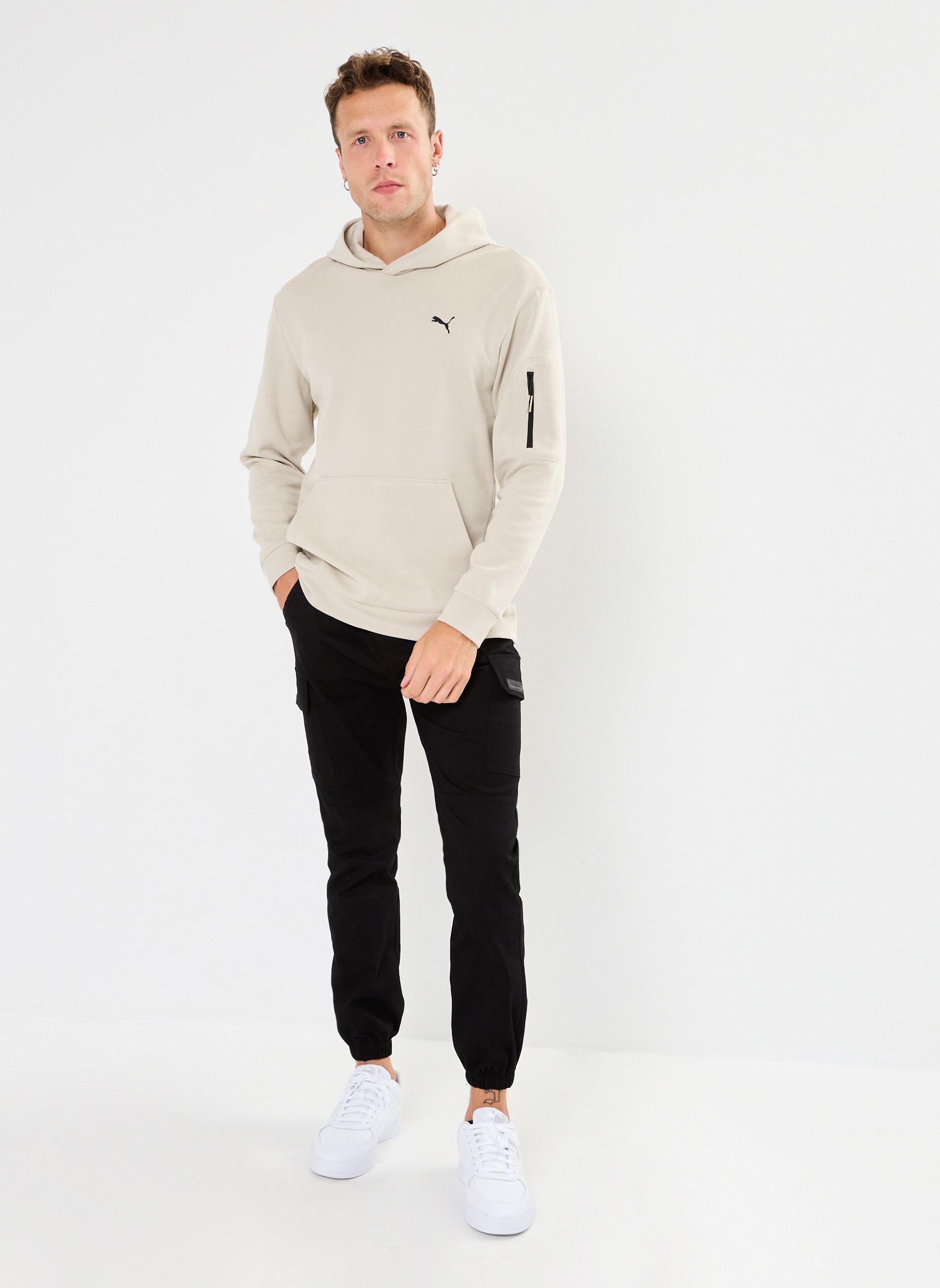 Hoodies M OPENROAD HDY DK heren beige Puma Hoodies M OPENROAD HDY DK heren beige Desert Dust
