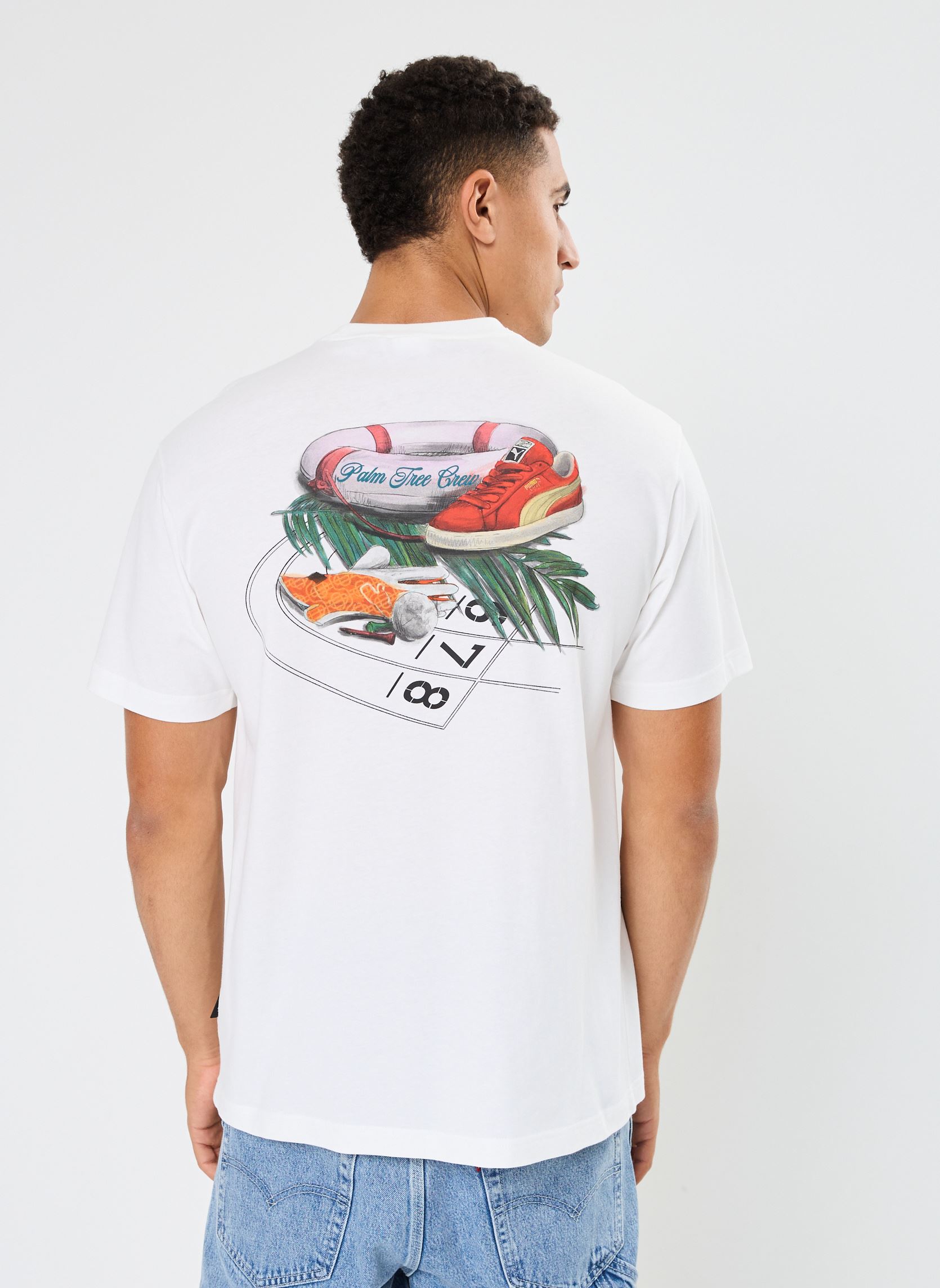 T-shirts met korte mouwen PUMA X PTC TEE heren wit Puma T-shirts met korte mouwen PUMA X PTC TEE heren wit PUMA White1