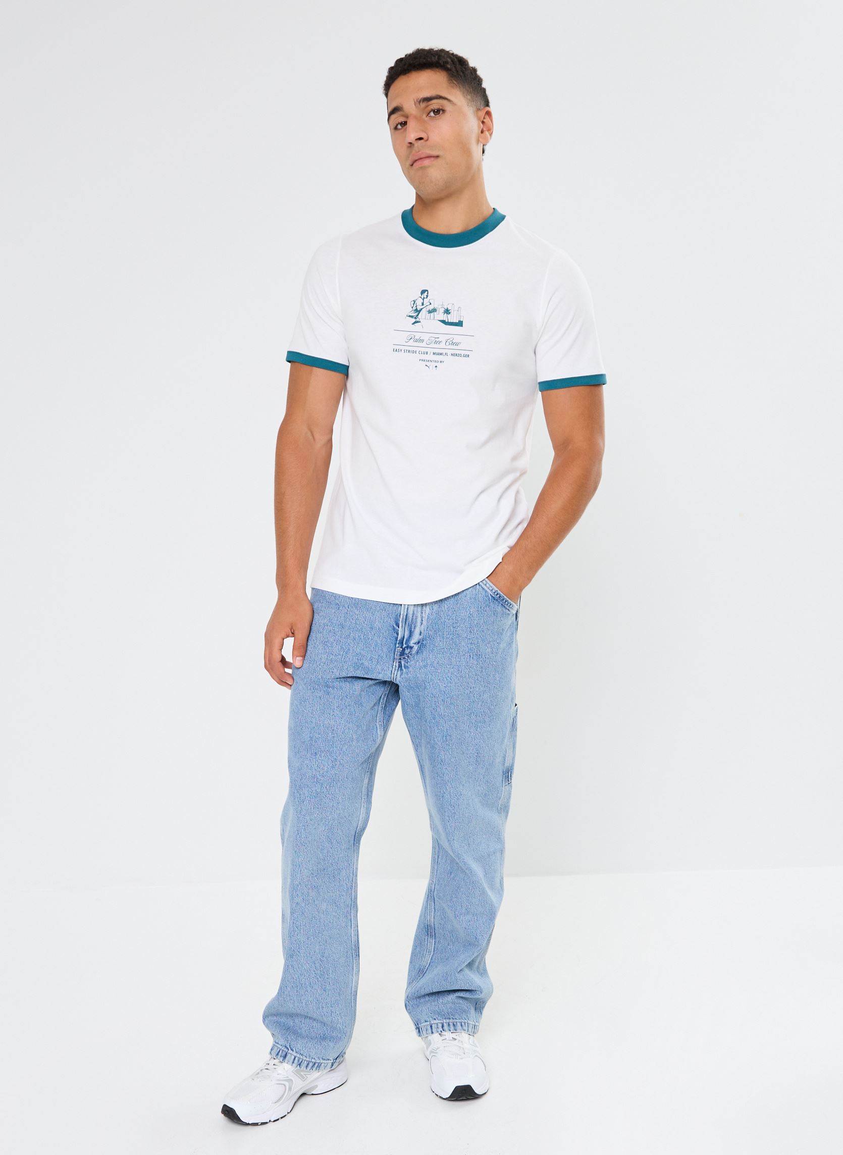 Tee-shirts manches courtes PUMA X PTC TEE homme blanc Puma Tee-shirts manches courtes PUMA X PTC TEE homme blanc Puma White