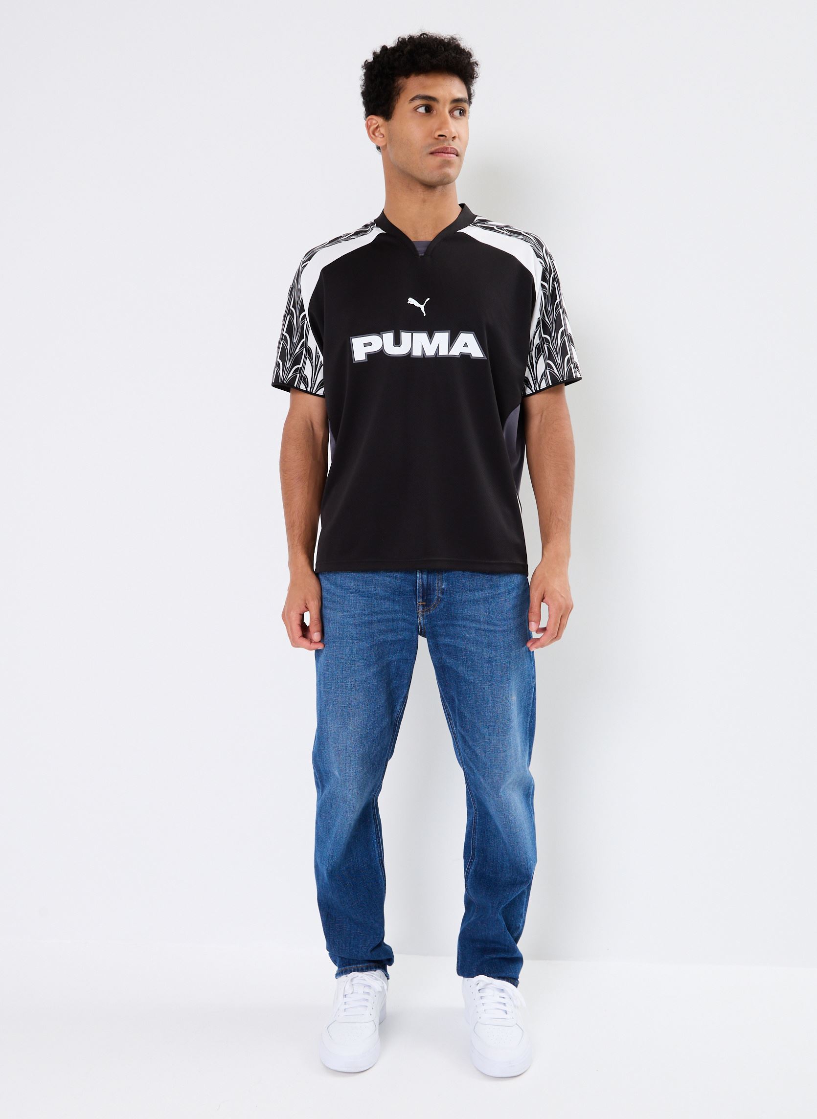 Tee-shirts manches courtes Maillot de foot M FOOTBALL JSY M - Unise homme noir Puma Tee-shirts manches courtes Maillot de foot M FOOTBALL JSY M - Unise homme noir PUMA BLACK-GALACTIC GRAY