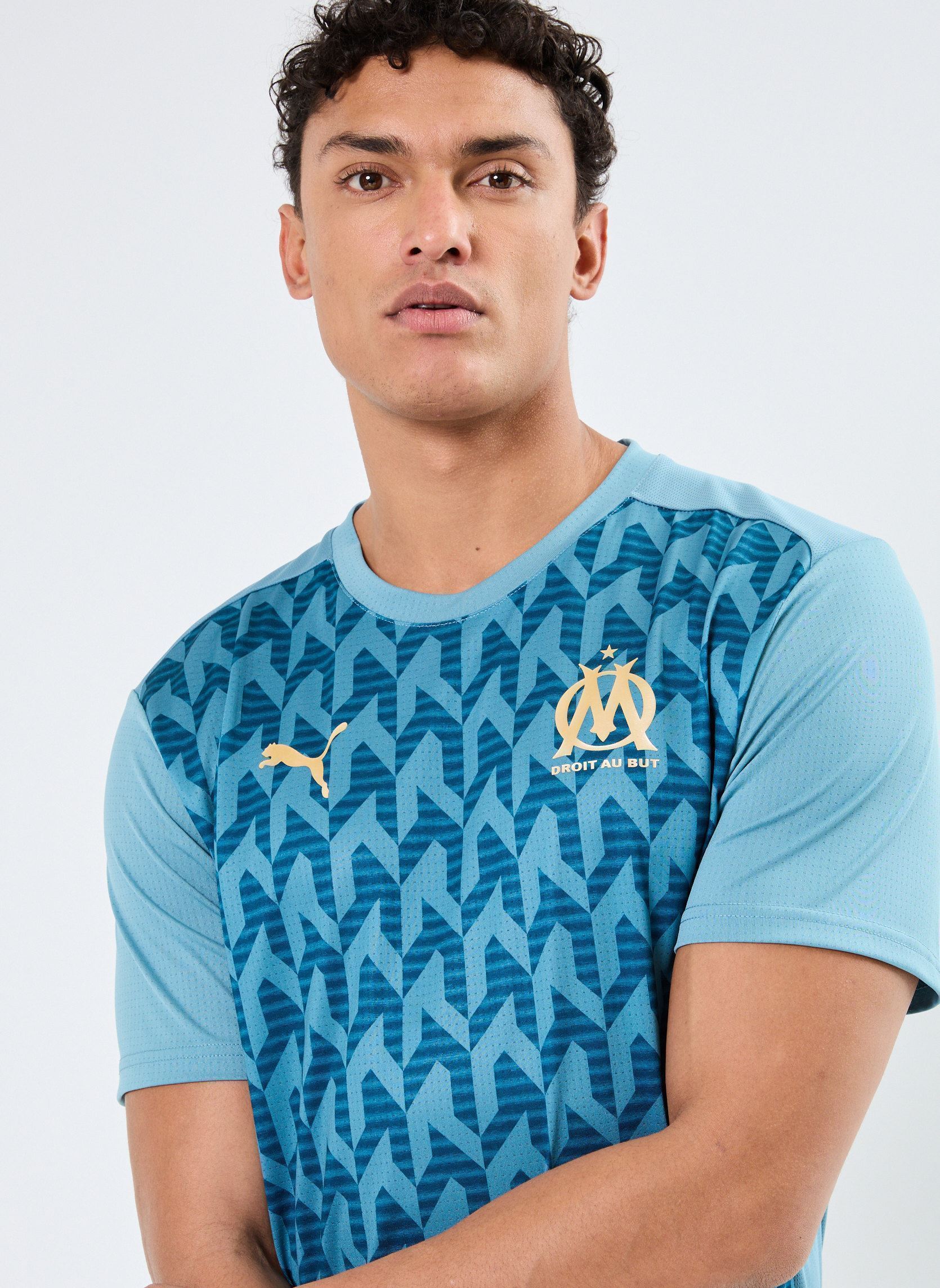 Tee-shirts manches courtes Maillot de foot Olympique de Marseille p homme noir Puma Tee-shirts manches courtes Maillot de foot Olympique de Marseille p homme noir Bold Blue-Ocean Tropic