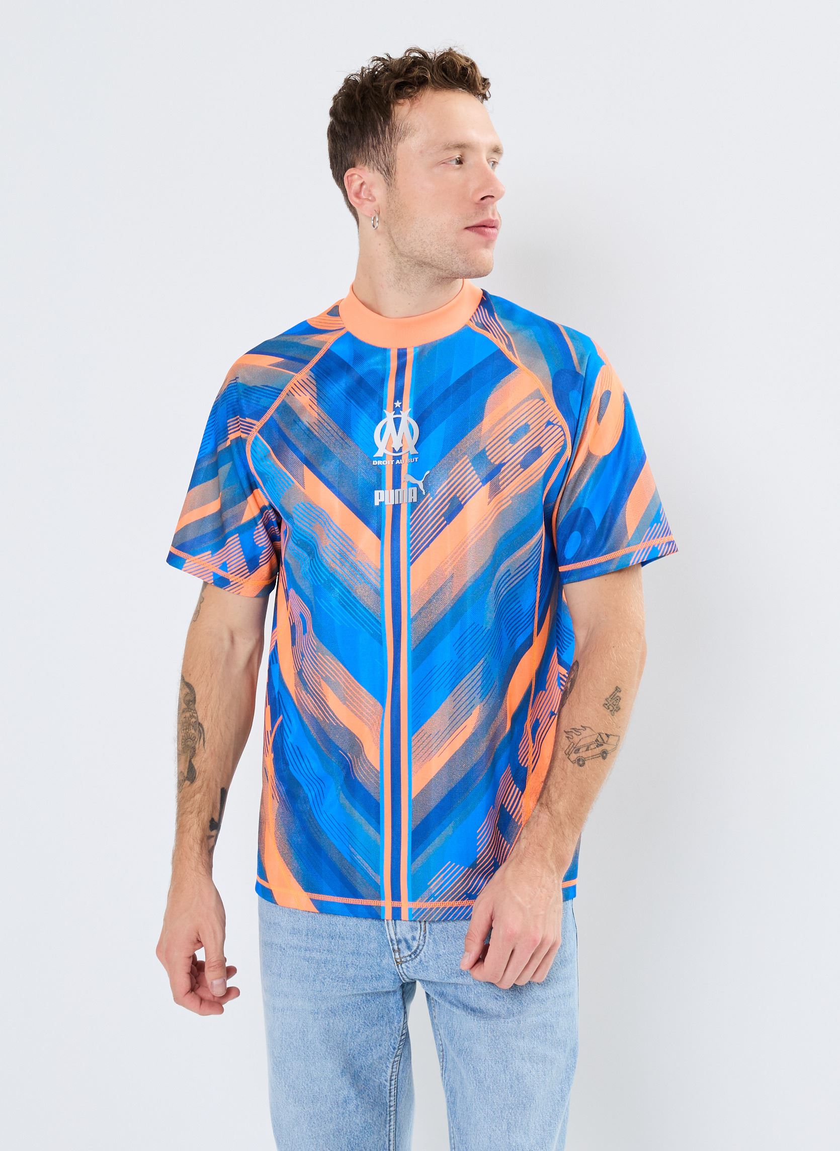 Vêtements Puma Maillot de foot Olympique de Marseille retro M - Unisexe pour Homme Vêtements Puma Maillot de foot Olympique de Marseille retro M - Unisexe pour Homme