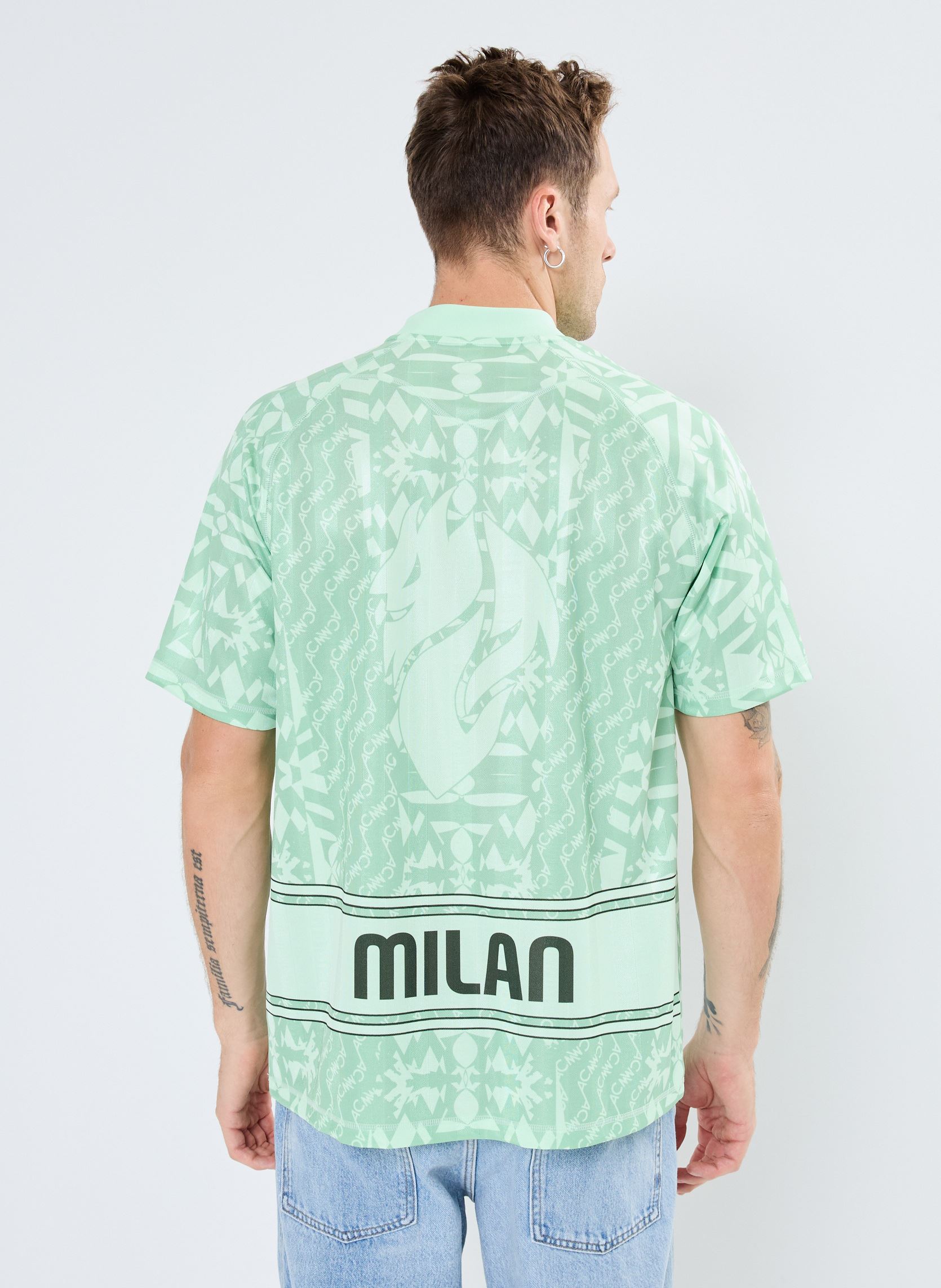 Tee-shirts manches courtes Maillot de foot AC Milan retro M - Unise homme multicolore Puma Tee-shirts manches courtes Maillot de foot AC Milan retro M - Unise homme multicolore Fresh Mint-Flat Medium Gray