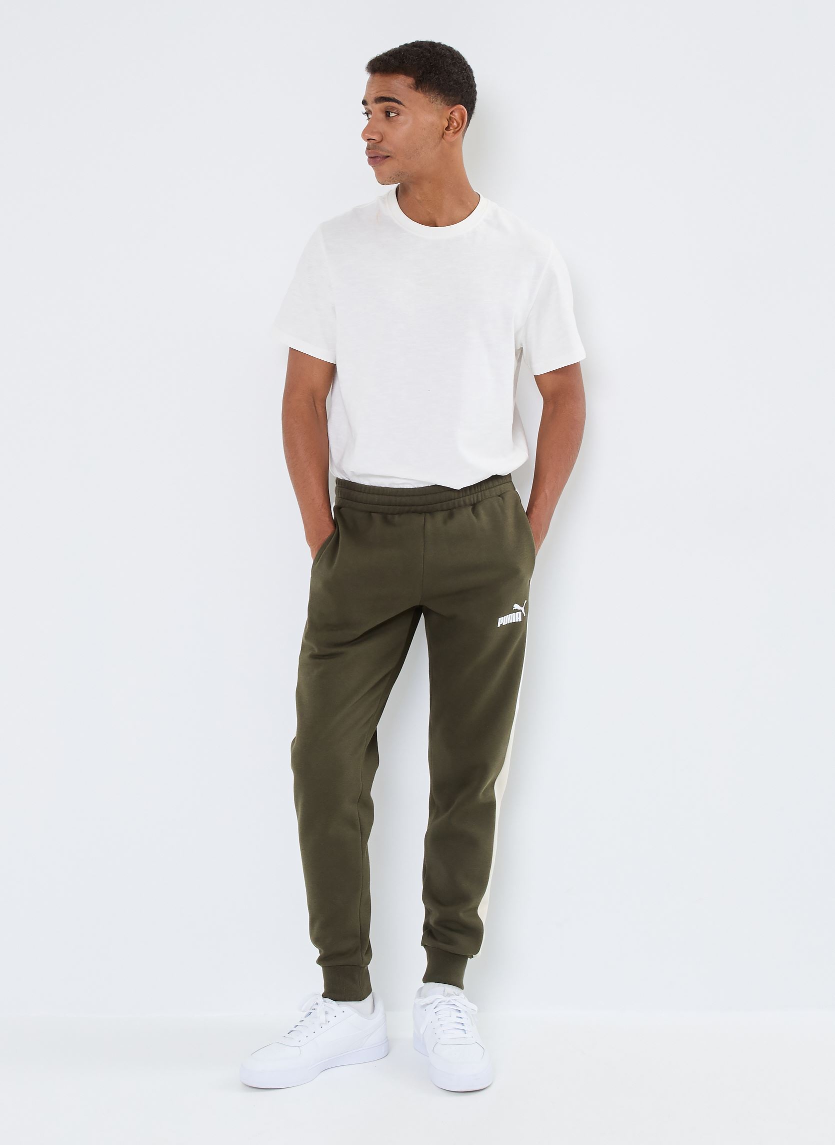 Joggings M PP COLOBK PANT FL homme vert Puma Joggings M PP COLOBK PANT FL homme vert Dark Olive
