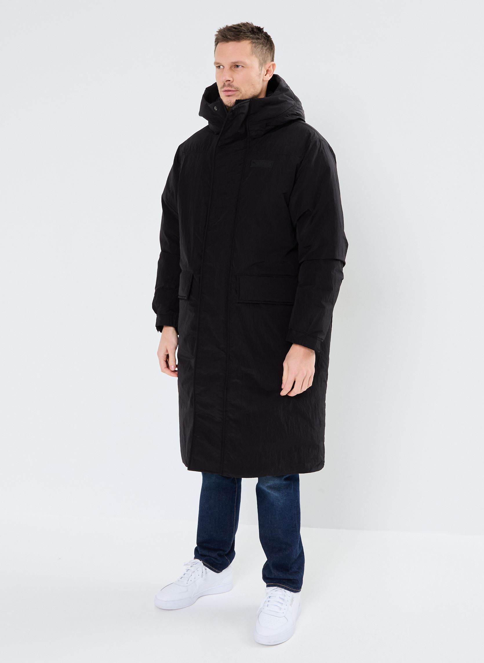 Trenchcoats PUMA X SQUID GAME COAT.BLK heren zwart Puma Trenchcoats PUMA X SQUID GAME COAT.BLK heren zwart Puma Black