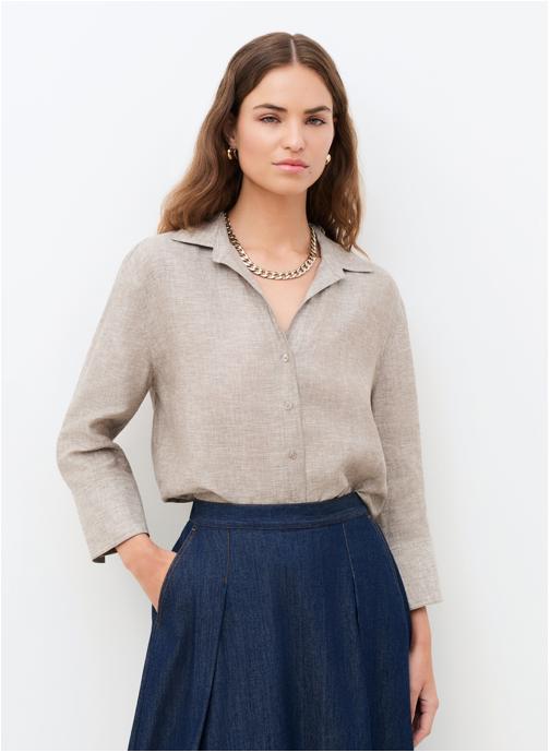 Caroll Chemises 241C-CORALINE femme beige