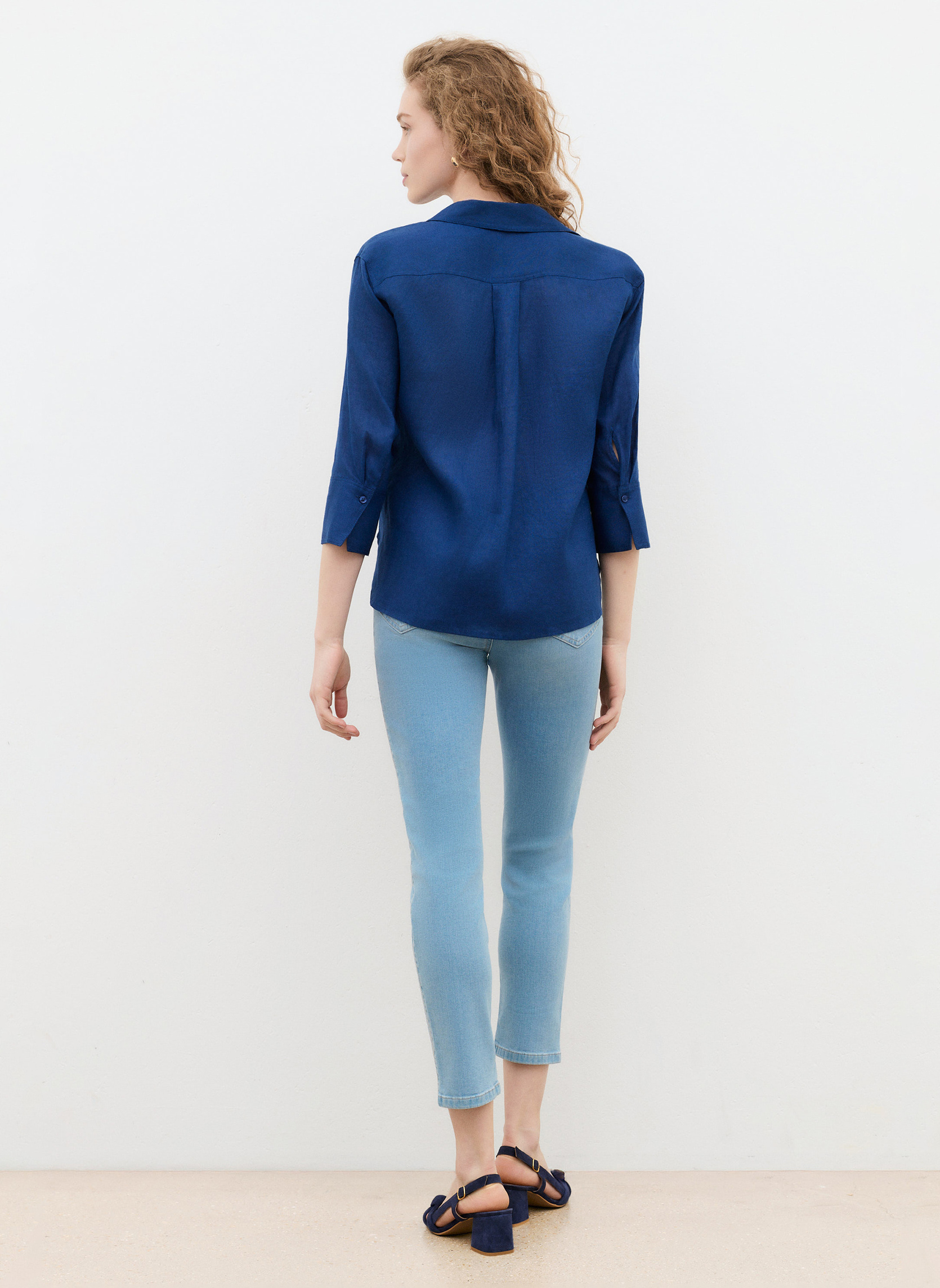 Chemises 241C-CORALINE femme bleu Caroll Chemises 241C-CORALINE femme bleu Bleu marine