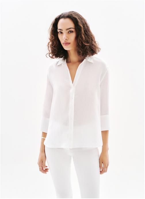 Caroll Chemises 241C-CORALINE femme blanc