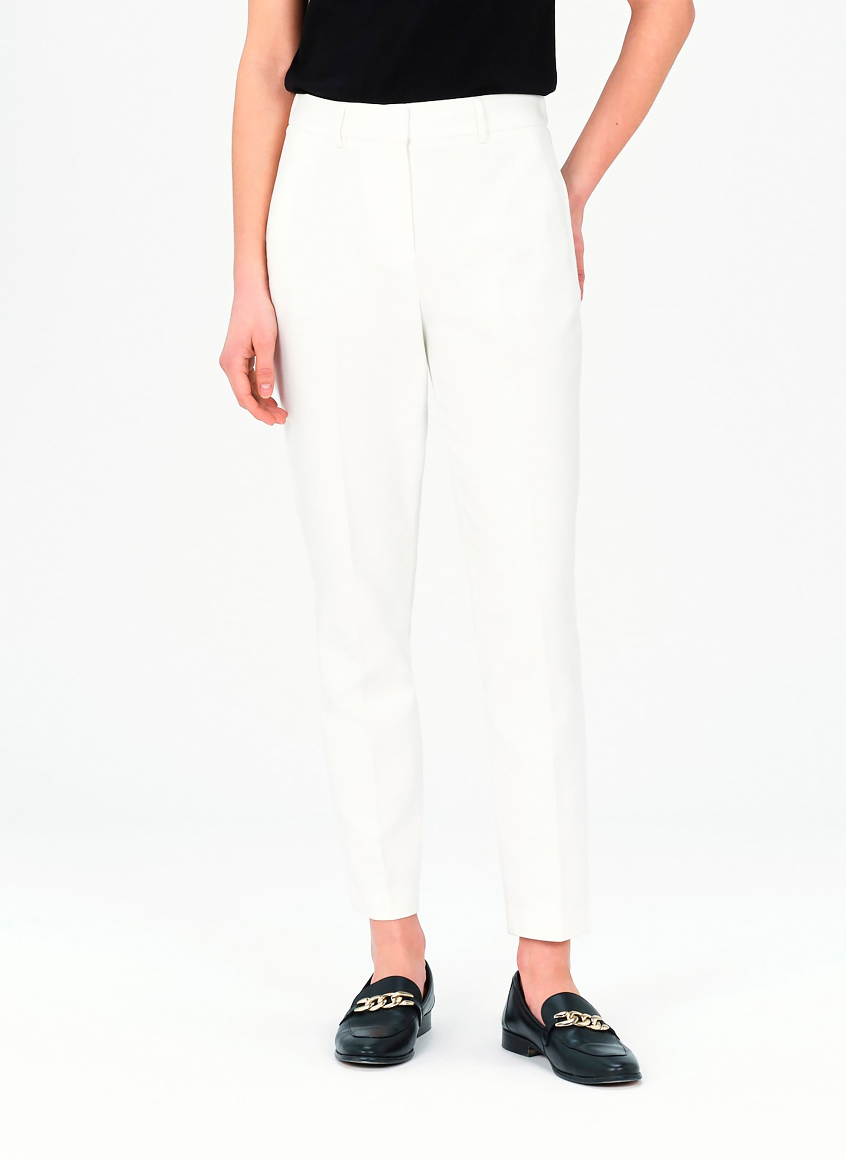 Pantalons droit 241P-PSIDIKO2 femme blanc Caroll Pantalons droit 241P-PSIDIKO2 femme blanc Blanc