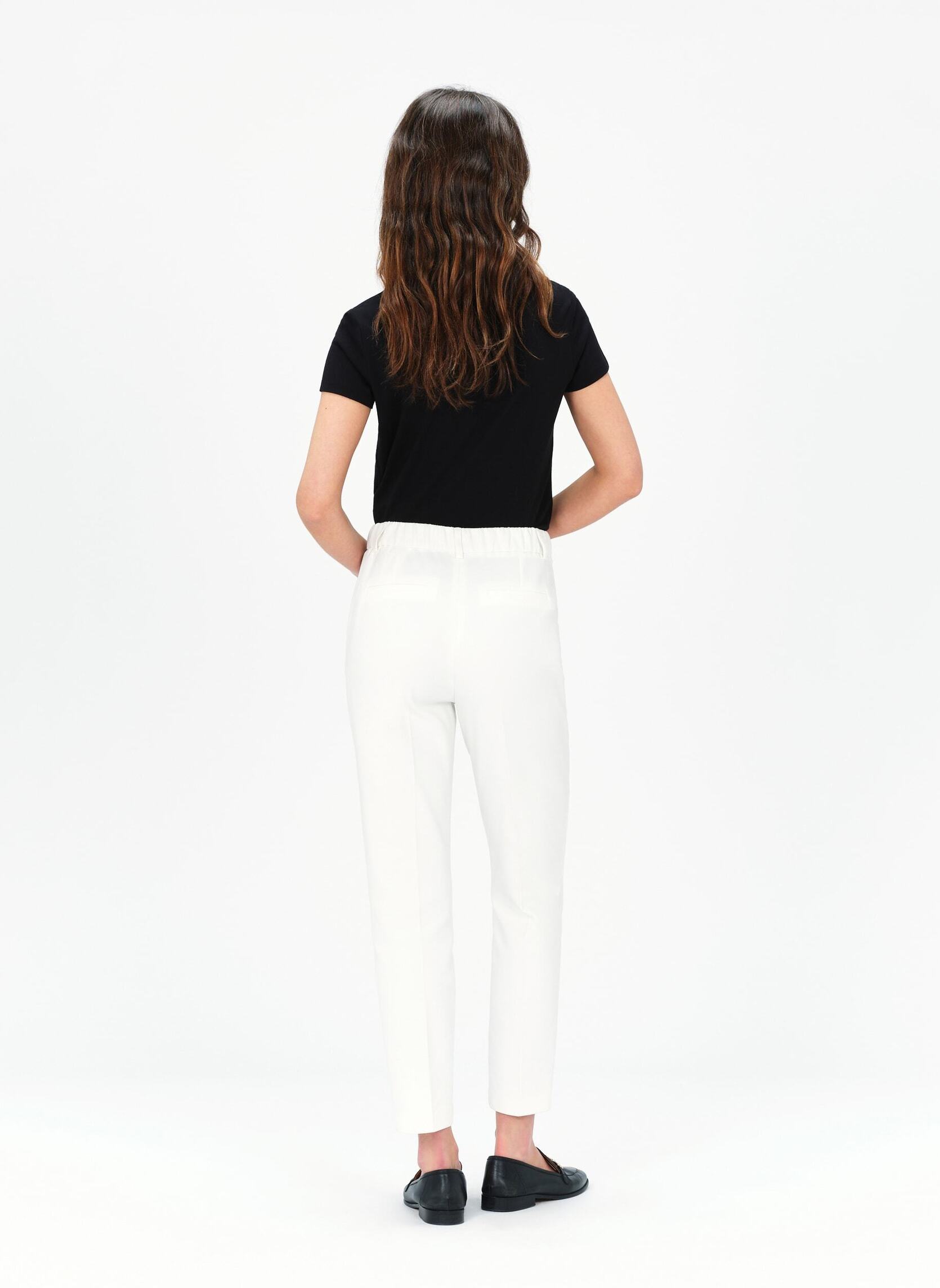 Pantalons droit 241P-PSIDIKO2 femme blanc Caroll Pantalons droit 241P-PSIDIKO2 femme blanc Blanc
